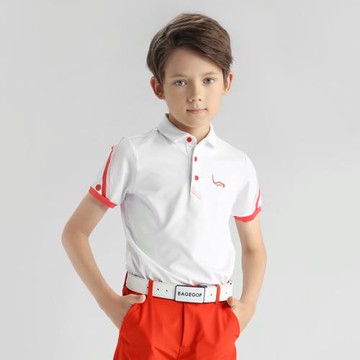 eg兒童高爾夫服裝夏季新款男童短袖t恤青少年套裝速干衣服短褲子