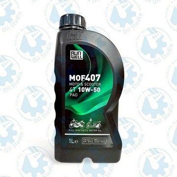 《油工坊》RUN WELL M0F407 4T 10W50 1L 最新包裝 全合成 機車 SN PAO【新到貨】