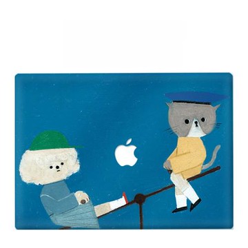 適用新款Macbook保護殼m1蘋果筆記本電腦套2023款air13磨砂m2pro13/14//15/16防摔2338原創2442可愛2681貓狗