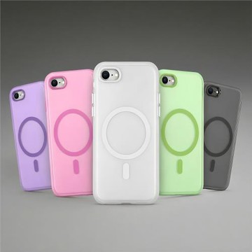 喜殼派【磨砂磁吸防摔】適用于iPhone 17E/16E/SE4/SE3/SE2/8/7 膚感磨砂磁吸軟殼tpu全包防摔簡約手機保護殼