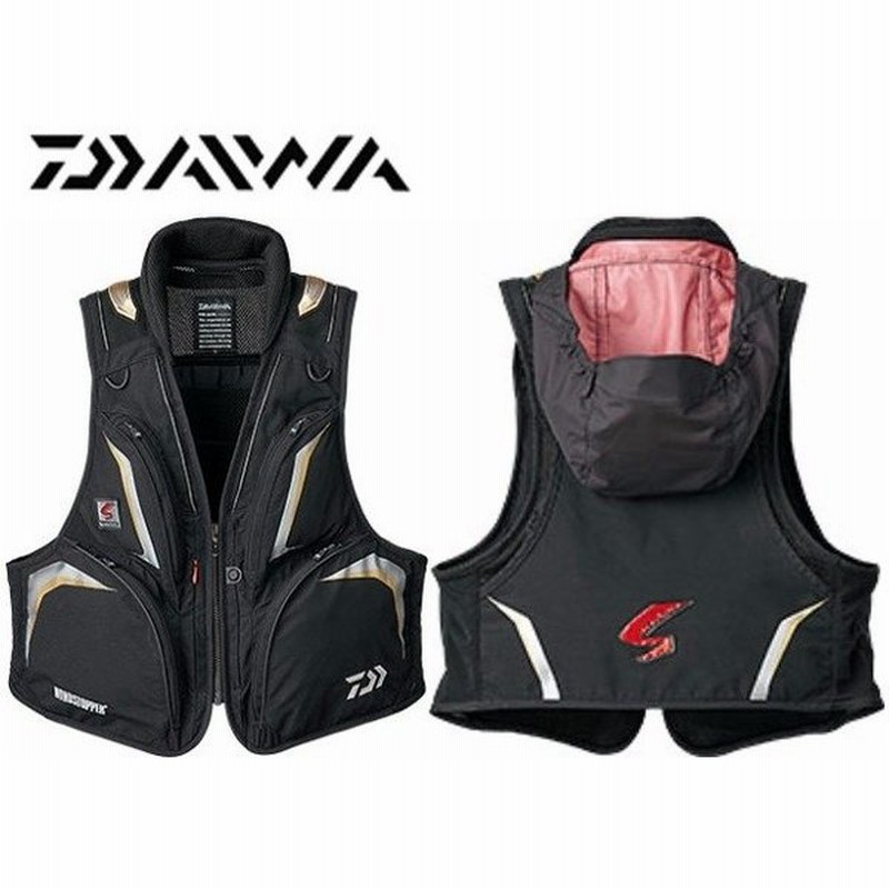 48 割引ブラック系大きな取引 ダイワ鮎ベスト ウエア フィッシングブラック系 Urbanfarminginstitute Org