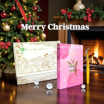 [聖誕首選]【熹蝶LUMIFLY】免膠睫毛 (款式任選)+品牌鑷子+獨家禮盒