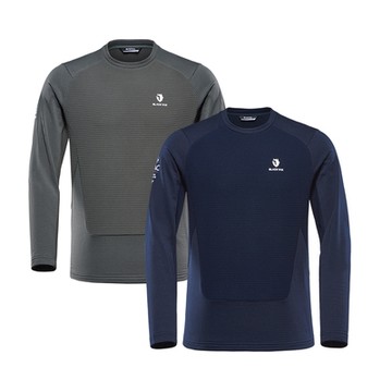 BLACKYAK 韓國 男 HONEYCOMB長袖上衣 [都會卡其/海軍藍] 秋冬 運動 機能 休閒上衣 BYBB2MC709