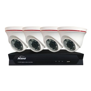 HME 昌運監視器 送1TB 組合 HM-NT45L 4路錄影主機+HM-5MK05 500萬 6LED 紅外線半球型攝影機*4