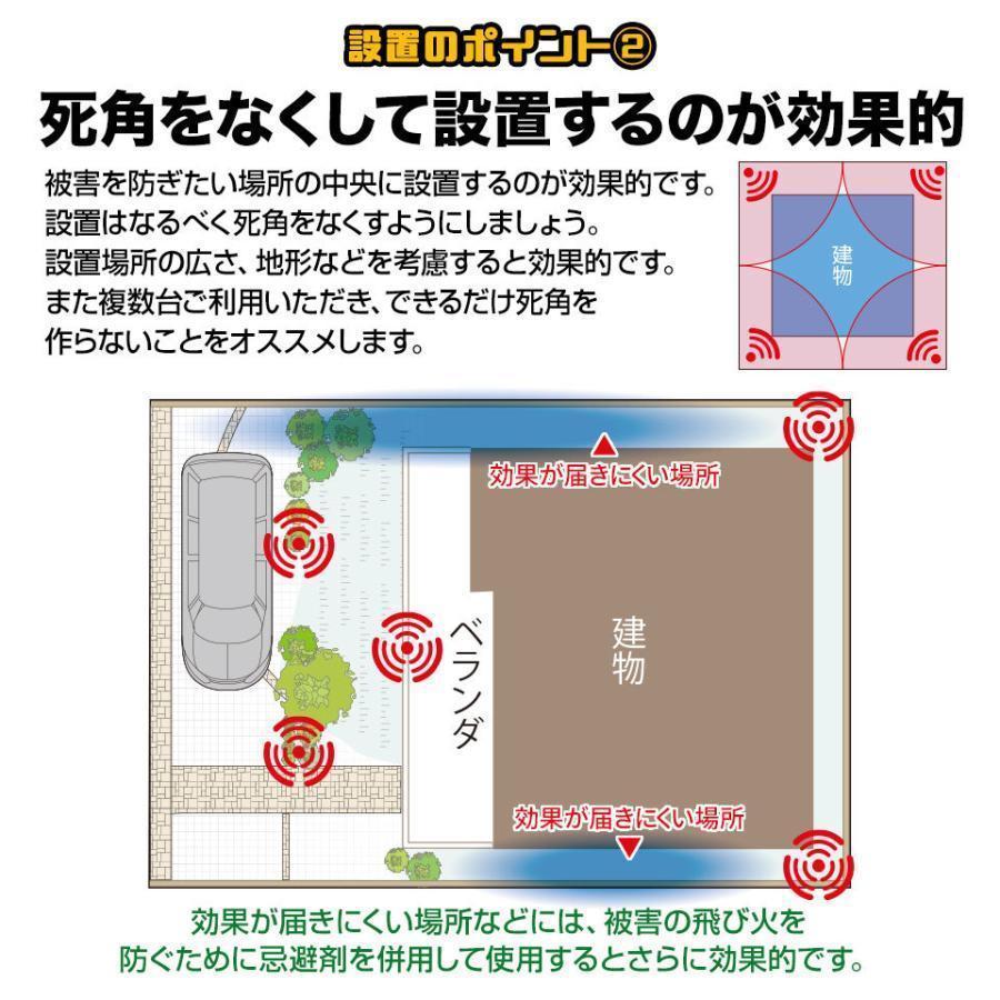 猫よけ対策 超音波 3面式 360度 アニマルバスターズ 1台 動物除け 害獣駆除 最強 猫よけ 猪 カラス 鳩 ネズミ ソーラー式 防水