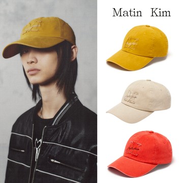 【MATIN KIM】M字 LOGO 布標棒球帽 3色可選 品牌熱銷款 韓國同步 官方直營