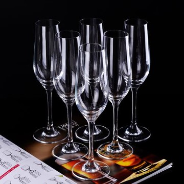 家用香檳杯套裝高檔奢華水晶紅酒杯高腳杯香檳酒杯起泡酒杯6只