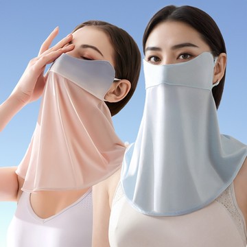 I.Dear-春夏戶外全方位護頸防曬冰絲涼感透氣炫彩口罩面罩(3色)