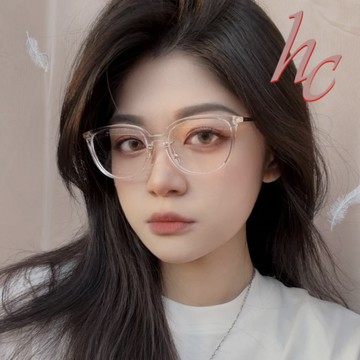 COACH 蔻馳 亞洲版 時尚複合光學眼鏡 舒適可調鼻墊 HC6175D 5111 透明框淡金鏡臂 公司貨