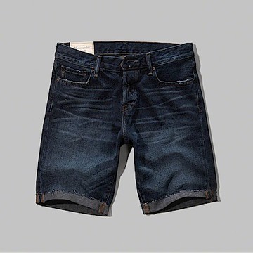 AF a&f Abercrombie & Fitch 短褲 藍色 0801