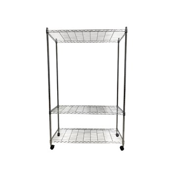 我塑我形 120 x 45 x 170 cm MIT耐重移動式萬用鐵力士鍍鉻三層收納架 置物架 鐵力士架 三層架