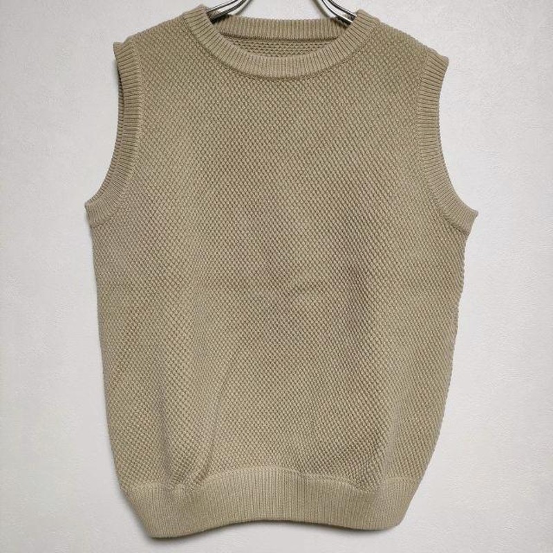 crepuscule MOSS STITCH VEST 1901-007W ニットベスト ニット ベージュ クレプスキュール 3-1221M  229673 | LINEブランドカタログ