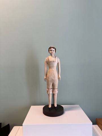 法國手工雕刻娃娃擺飾/ 飾品架 粉紅