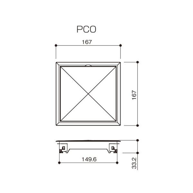 小型床下点検口 プチ点 ＡＢＳ樹脂 ホワイト 蓋 タイプ ワンタッチタイプ PCO-150W サヌキ 通販 LINEポイント最大0.5%GET  LINEショッピング