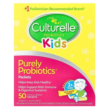 Culturelle, 兒童，Purely 益生菌®，1 歲以上，50 包單份包裝，每包 0.05 盎司（1.5 克