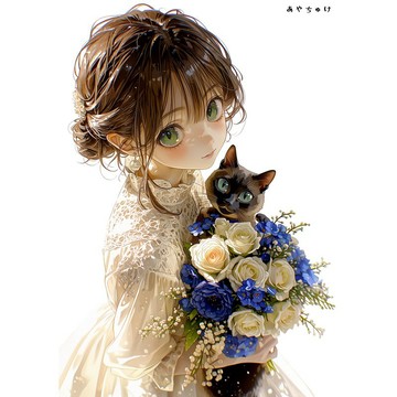 【4 月新款 3】07-120-0125 人物貼紙 春日少女與動物