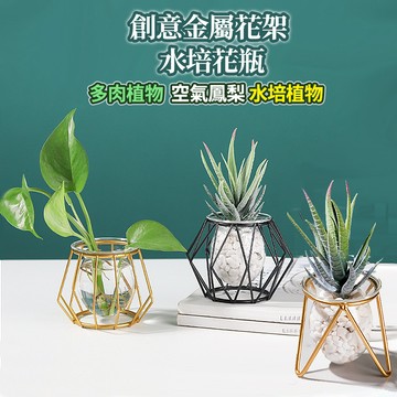 【現貨+發票】 花架 花器 花瓶 金屬花架 水培 空鳳 多肉植物  空氣鳳梨 辦公室小物 室內植物 YES好生活