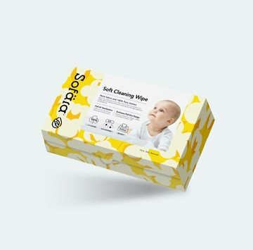 sofara舒芙氧 寶寶乾濕兩用紗布巾80抽 萬用敏敏巾