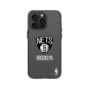 iPhone 15 Pro Max Clear 酷墨灰 - NBA - Logo-布魯克林籃網 Brooklyn Nets - Light