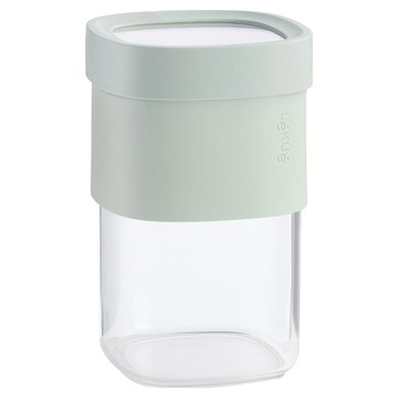 LeKue 雙容量 淡綠色 600ml 食品收納保鮮罐  1個