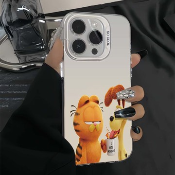 免運+隔日🚚元氣手機殼 加菲貓歐迪 適用於蘋果17promax 16Pro 15plus 14 13 12 11防摔