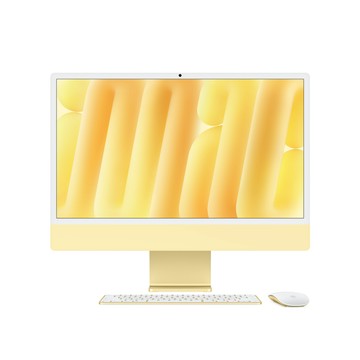 Apple 24 吋 iMac Apple M4 晶片配備 8 核心 CPU 與 8 核心 GPU - 黃色 (整修品)