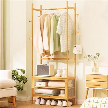 HappyLife 多功能衣帽架 長虹翻門 70公分 Y11142