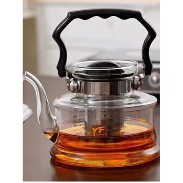 家用玻璃茶壺耐高溫直火壺燒水壺大容量花茶壺煮茶壺提梁茶具雅風