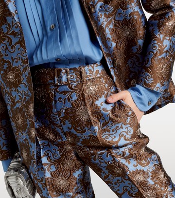 'S Max Mara Elio floral jacquard straight pants