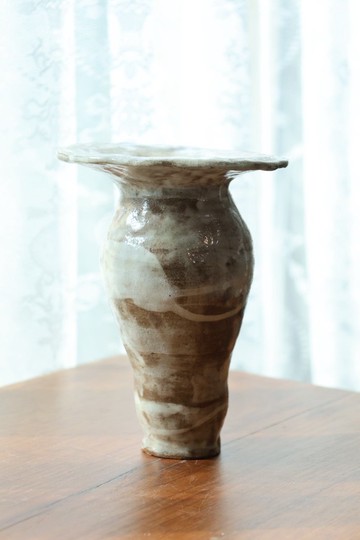 【聖誕節禮物】陶土手捏侘寂大花器花瓶