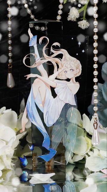 光翼流熒 透き色の妖精美人 PET 和紙膠帶 貝殼光 10米卷