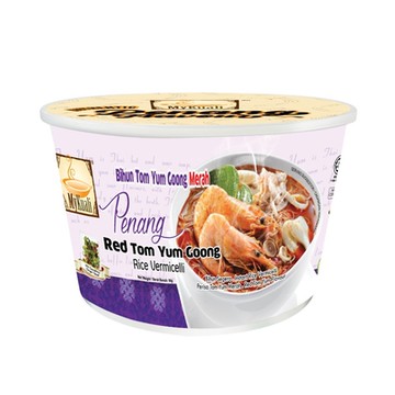 Mykuali檳城 紅酸辣湯調合米粉-碗裝(90g)