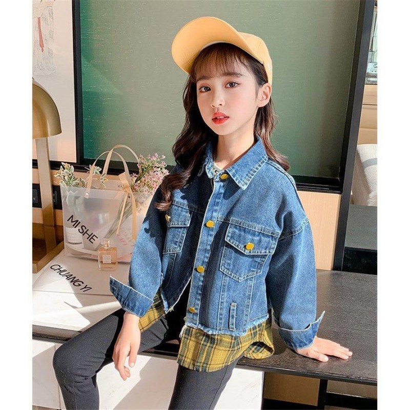 デニムジャケット キッズ 子供服 女の子 秋服 アウター コート