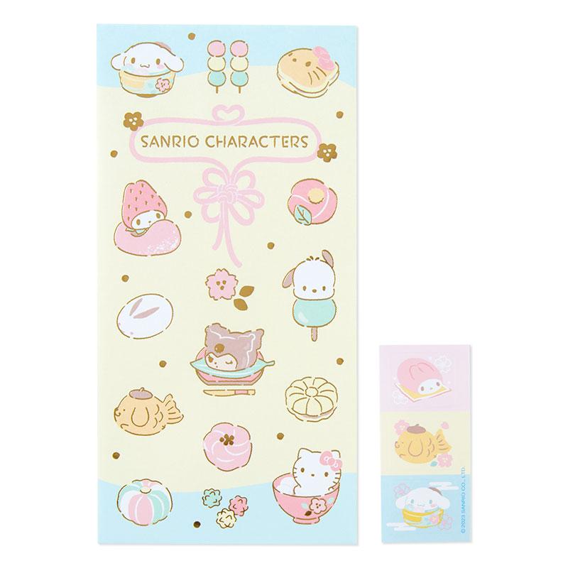 sanrio サンリオキャラクターズ ぽち袋 ポチ袋 大判サイズ 入 和菓子 お年玉袋 お祝い金袋 金袋 サンリオ キャラクター