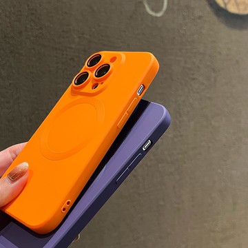 Magsafe磁吸手機殼 蘋果 iPhone 14 12 11 Pro Max 保護殼 i13矽膠防摔殼 自帶鏡頭貼軟殼