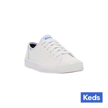 Keds KICKSTART 時尚皮革綁帶休閒小白鞋 9191W132222【Findnew】
