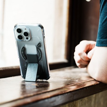 iPhone 16系列 Helio 可磁吸支架防摔手機殼-香檳金