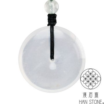 【漢石齋】天然水沫玉 大平安扣玉佩吊墜(37*37*7mm以上)