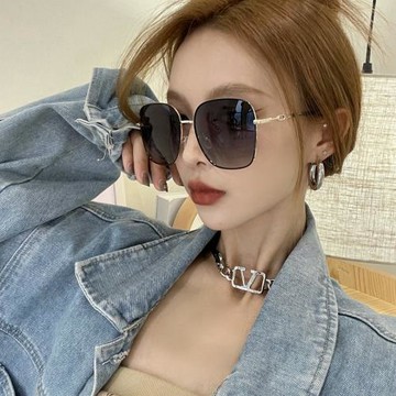 韓版遮陽大臉顯臉小偏光墨鏡女款潮圓臉防紫外線遮臉顯瘦太陽鏡男