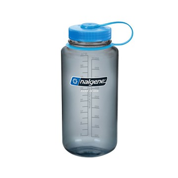 美國《Nalgene》專業水壺1000cc寬嘴水壼 2178-2025 煙霧灰