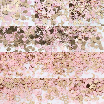 🎀台灣出貨🎀美甲材料10克粉金系列蝴蝶愛心櫻花美甲亮片PET指甲閃片DIY滴膠流麻填充物