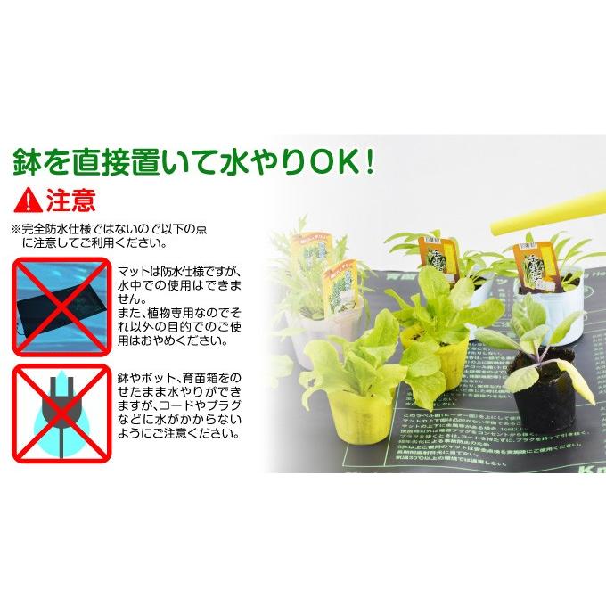 ヒートマット 育苗 植物 保温マットL 1個　発芽マット 育苗器 ヒーターマット 育苗マット 温床 国華園