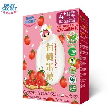 BABY SECRET 寶寶的秘密有機米菓 (4M+) 盒裝 (4711370720325番茄) 139元