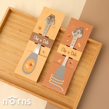 【Norns】Disney奇奇蒂蒂不鏽鋼叉匙- Norns Original Design 304不銹鋼湯匙叉子 立體造型餐具 迪士尼立體造型環保餐具 (每款式最少需購買3件)