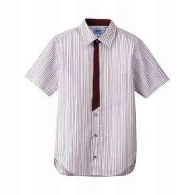 サンペックスイスト 男女兼用半袖シャツ M BT-3123 エンジ ＜SSY4003＞
