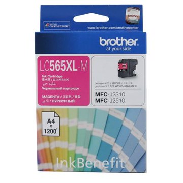 【Brother 兄弟】LC565XL-M 原廠高容量紅色墨水匣