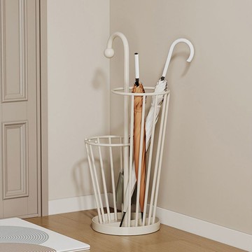 雨傘架 雨傘收納架家用入戶門口大容量掛傘架子奶油風鐵藝網紅墻角放傘桶