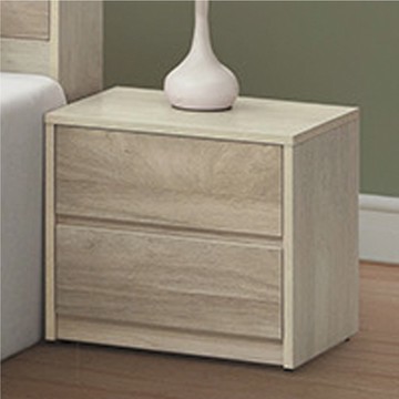 【文創集】聖多明哥雙色1.6尺二抽床頭櫃-48x38x43cm免組