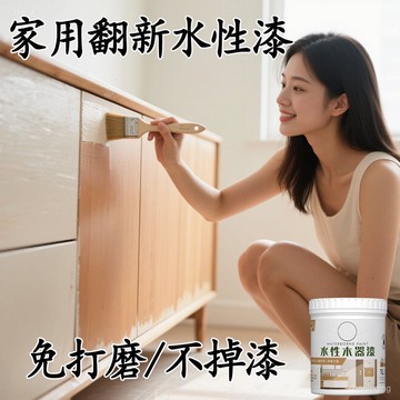 12月現貸✈️12月現貸✈️三青漆水性木器漆翻新舊家具家用油漆木門木櫃子改色防水無味塗料 6KHX
