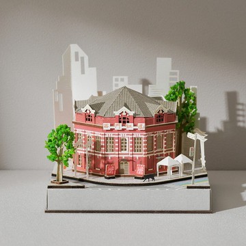 紙模型【台灣地景系列】西門紅樓 | 紙風景 不含罩